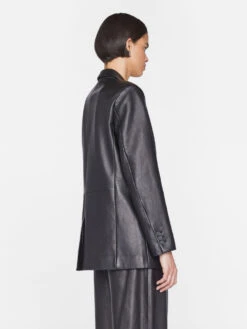 The Oversized Leather Blazer -- Noir 15 The Oversized Leather Blazer -- Noir -Chic Attire Store LWLT0711 NOIR 0989