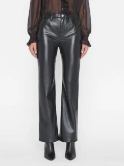 Recycled Leather Le Jane Crop -- Noir