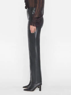 Recycled Leather Le Jane Crop -- Noir -Chic Attire Store LWLT0721 NOIR 0791
