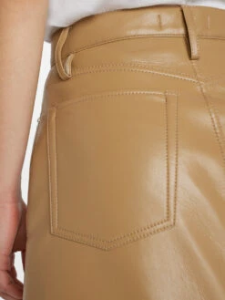 Recycled Leather Le High 'N' Tight Skirt -- Light Camel -Chic Attire Store LWLT0722 LIGHT CAMEL 0907