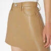 Recycled Leather Le High 'N' Tight Skirt -- Light Camel -Chic Attire Store LWLT0722 LIGHT CAMEL 0910