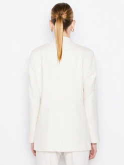 Oversized Raw Edge Blazer -- Off White 9 Oversized Raw Edge Blazer -- Off White -Chic Attire Store LWOT0813 OFF WHITE FRSP22EC II WOMENS DAY 01 0037HR