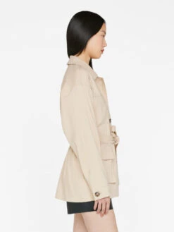 Cargo Jacket -- Sand -Chic Attire Store LWOT0907 SAND FRSU23EC II WOMENS DAY 01 0381HR