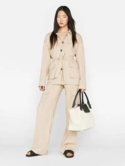 Cargo Jacket -- Sand -Chic Attire Store LWOT0907 SAND FRSU23EC II WOMENS DAY 01 0953HR