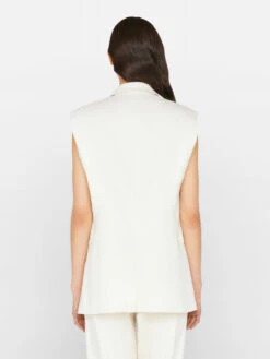 Oversized Vest -- Off White -Chic Attire Store LWOT0910 OFF WHITE FRSU23EC II WOMENS DAY 02 0139HR
