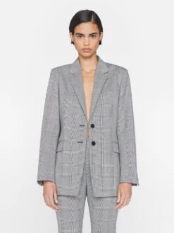 The Oversized Blazer -- Noir Multi