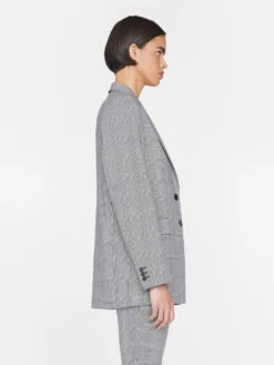 The Oversized Blazer -- Noir Multi -Chic Attire Store LWOT0930 NOIR MULTI 0323