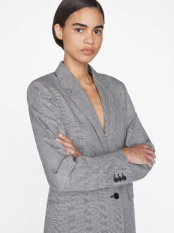 The Oversized Blazer -- Noir Multi -Chic Attire Store LWOT0930 NOIR MULTI 0335