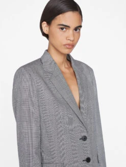 The Oversized Blazer -- Noir Multi -Chic Attire Store LWOT0930 NOIR MULTI 0336