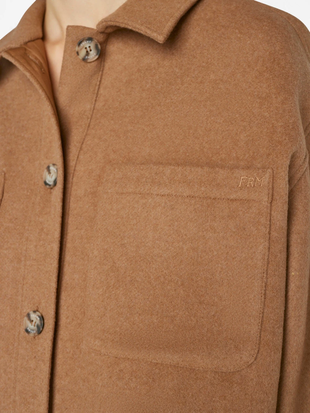 Oversized Trucker Shirt Jacket -- Light Camel 7 Oversized Trucker Shirt Jacket -- Light Camel - Image 5