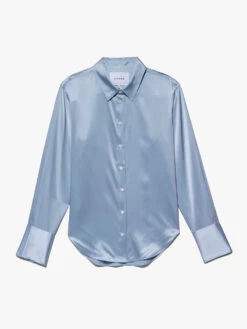 The Standard Shirt -- Chambray Blue -Chic Attire Store LWSH2434 CHAMBRAYBLUE
