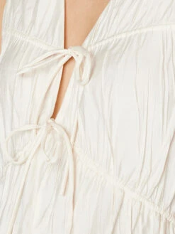 Cinched Crinkle Tank -- Off White -Chic Attire Store LWSH2580 OFFWHITE FRSP23EC II WOMENS DAY 01 0033HR