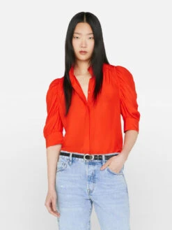 Gillian Top -- Red Orange