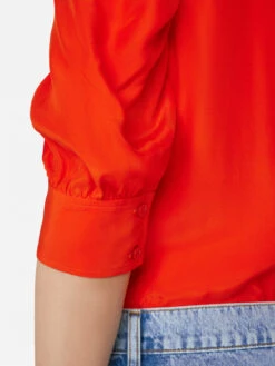 Gillian Top -- Red Orange -Chic Attire Store LWSH2645 RED ORANGE FRSU23EC II WOMENS DAY 01 0568HR