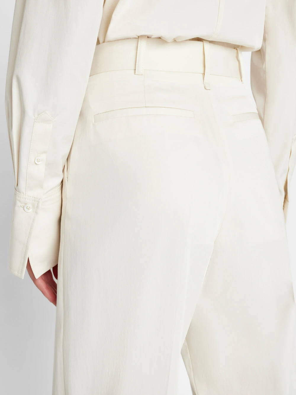 Relaxed Cotton Trouser -- Bone - Image 3