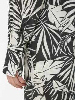 The Oversized Shirt -- Noir Multi -Chic Attire Store LWSH2778 NOIR MULTI FRSU23EC II WOMENS DAY 01 1110HR