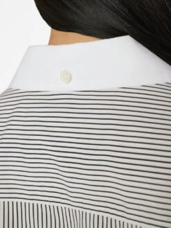 The Oversized Shirt -- Bone Multi -Chic Attire Store LWSH2779 BONE MULTI FRSU23EC II WOMENS DAY 01 0751HR