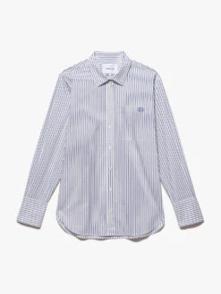 The Oversized Shirt -- Cobalt Multi -Chic Attire Store LWSH2793 COMU