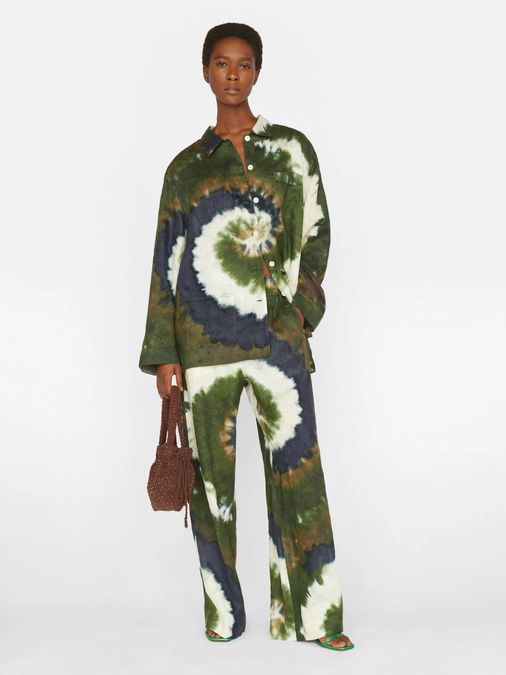 Oversized Tie Dye Shirt -- Fatigue Multi 4 Oversized Tie Dye Shirt -- Fatigue Multi - Image 2