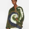 Oversized Tie Dye Shirt -- Fatigue Multi -Chic Attire Store LWSH2808 FATIGUE MULTI FRSU23EC WOMENS DAY 04 1738HR