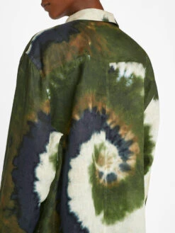 Oversized Tie Dye Shirt -- Fatigue Multi 12 Oversized Tie Dye Shirt -- Fatigue Multi -Chic Attire Store LWSH2808 FATIGUE MULTI FRSU23EC WOMENS DAY 04 1757HR