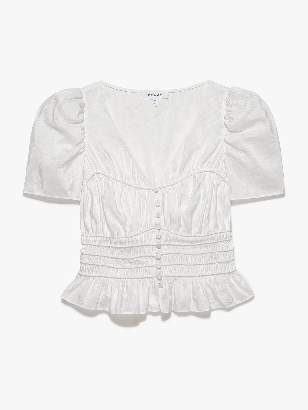 Corded Covered Shoulder Top -- Blanc 10 Corded Covered Shoulder Top -- Blanc - Image 8