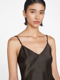 V-Neck Cami Top -- Espresso 12 V-Neck Cami Top -- Espresso -Chic Attire Store LWSH2832 ESPRESSO 0569