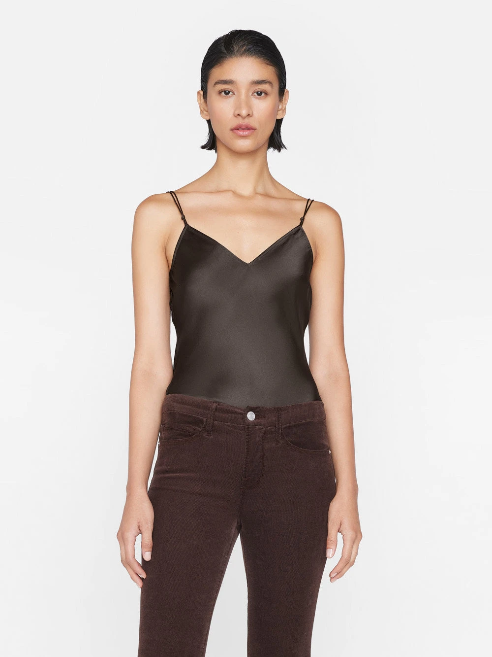V-Neck Cami Top -- Espresso 3 V-Neck Cami Top -- Espresso