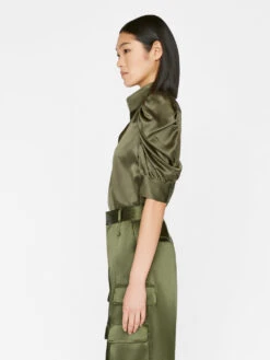 Gillian Top -- Fatigue -Chic Attire Store LWSH2872 FATIGUE FRSP23EC II WOMENS DAY 01 0034HR