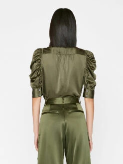 Gillian Top -- Fatigue -Chic Attire Store LWSH2872 FATIGUE FRSP23EC II WOMENS DAY 01 0041HR