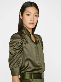 Gillian Top -- Fatigue -Chic Attire Store LWSH2872 FATIGUE FRSP23EC II WOMENS DAY 01 0051HR