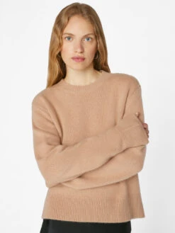Cashmere Clean Crew -- Blush -Chic Attire Store LWSW1180 BLUSH 0234