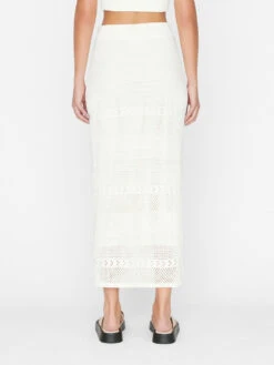 Crochet Pencil Skirt -- Off White 13 Crochet Pencil Skirt -- Off White -Chic Attire Store LWSW1676 OFFWHITE FRSP23EC II WOMENS DAY 03 0028HR