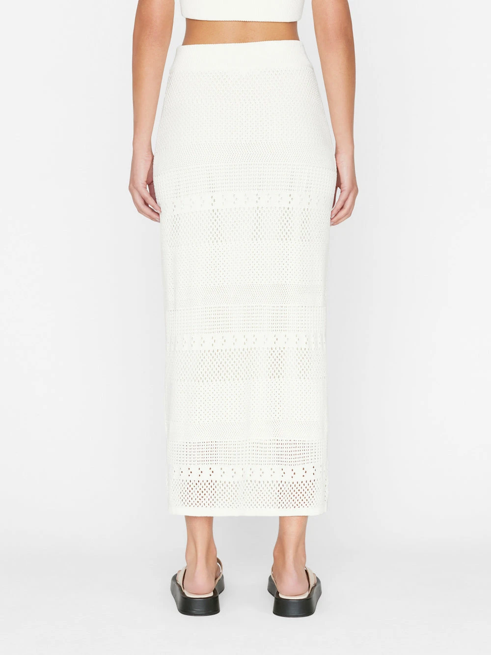 Crochet Pencil Skirt -- Off White 8 Crochet Pencil Skirt -- Off White - Image 6