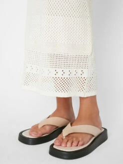 Crochet Pencil Skirt -- Off White 11 Crochet Pencil Skirt -- Off White -Chic Attire Store LWSW1676 OFFWHITE FRSP23EC II WOMENS DAY 03 0030HR