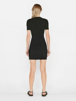 Mixed Rib Cutout Mini Dress -- Noir -Chic Attire Store LWSW1750 NOIR FRSU23EC WOMENS DAY 03 0716HR