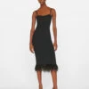 Crochet Feather Dress -- Noir -Chic Attire Store LWSW1751 NOIR FRSU23EC WOMENS DAY 04 0927HR 8549290e bf68 4922 9aad 25e3387f561d