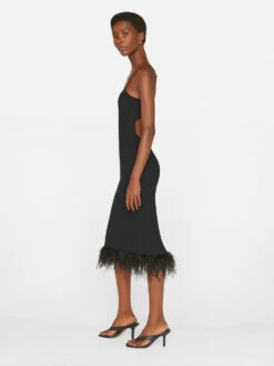 Crochet Feather Dress -- Noir -Chic Attire Store LWSW1751 NOIR FRSU23EC WOMENS DAY 04 0936HR 4e345b23 0325 4d10 b5ac e33557954557