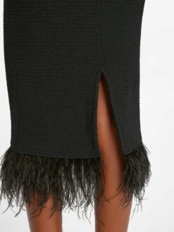 Crochet Feather Dress -- Noir -Chic Attire Store LWSW1751 NOIR FRSU23EC WOMENS DAY 04 0952HR 923f3c31 8d37 4f39 8e9b b15d091db643