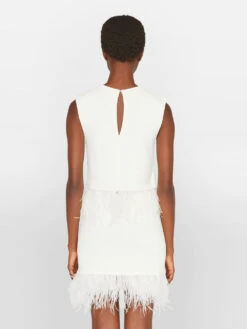 Crochet Feather Top -- Off White -Chic Attire Store LWSW1753 OFF WHITE FRSU23EC WOMENS DAY 04 1051HR 41a32341 c965 4ba0 82ce 1733eb18f90a