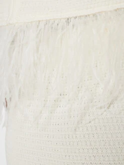 Crochet Feather Top -- Off White -Chic Attire Store LWSW1753 OFF WHITE FRSU23EC WOMENS DAY 04 1056HR fa83479a de72 49c8 927b 41b7542c6566