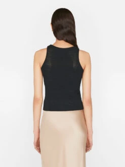 Corset Detail Crochet Tank -- Noir -Chic Attire Store LWSW1759 NOIR FRSU23EC II WOMENS DAY 02 0408HR