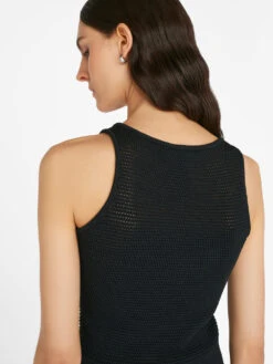 Corset Detail Crochet Tank -- Noir -Chic Attire Store LWSW1759 NOIR FRSU23EC II WOMENS DAY 02 0418HR
