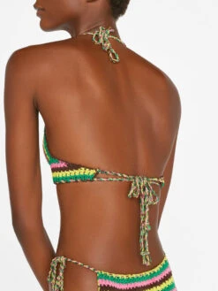 Crochet Bikini Top -- Hot Pink Multi 10 Crochet Bikini Top -- Hot Pink Multi -Chic Attire Store LWSW1806 HOT PINK MULTI FRSU23EC WOMENS DAY 05 0792HR