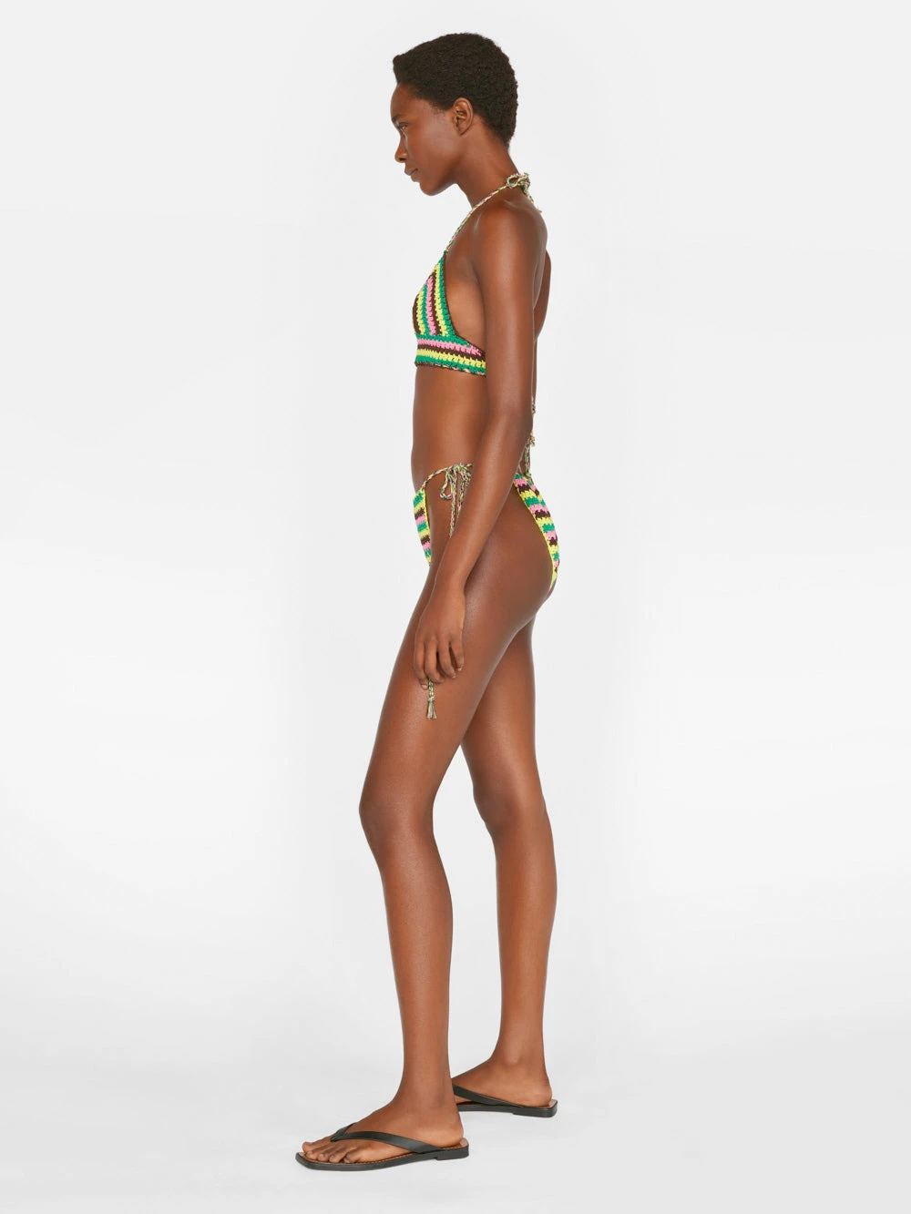 Crochet Bikini Top -- Hot Pink Multi 7 Crochet Bikini Top -- Hot Pink Multi - Image 5