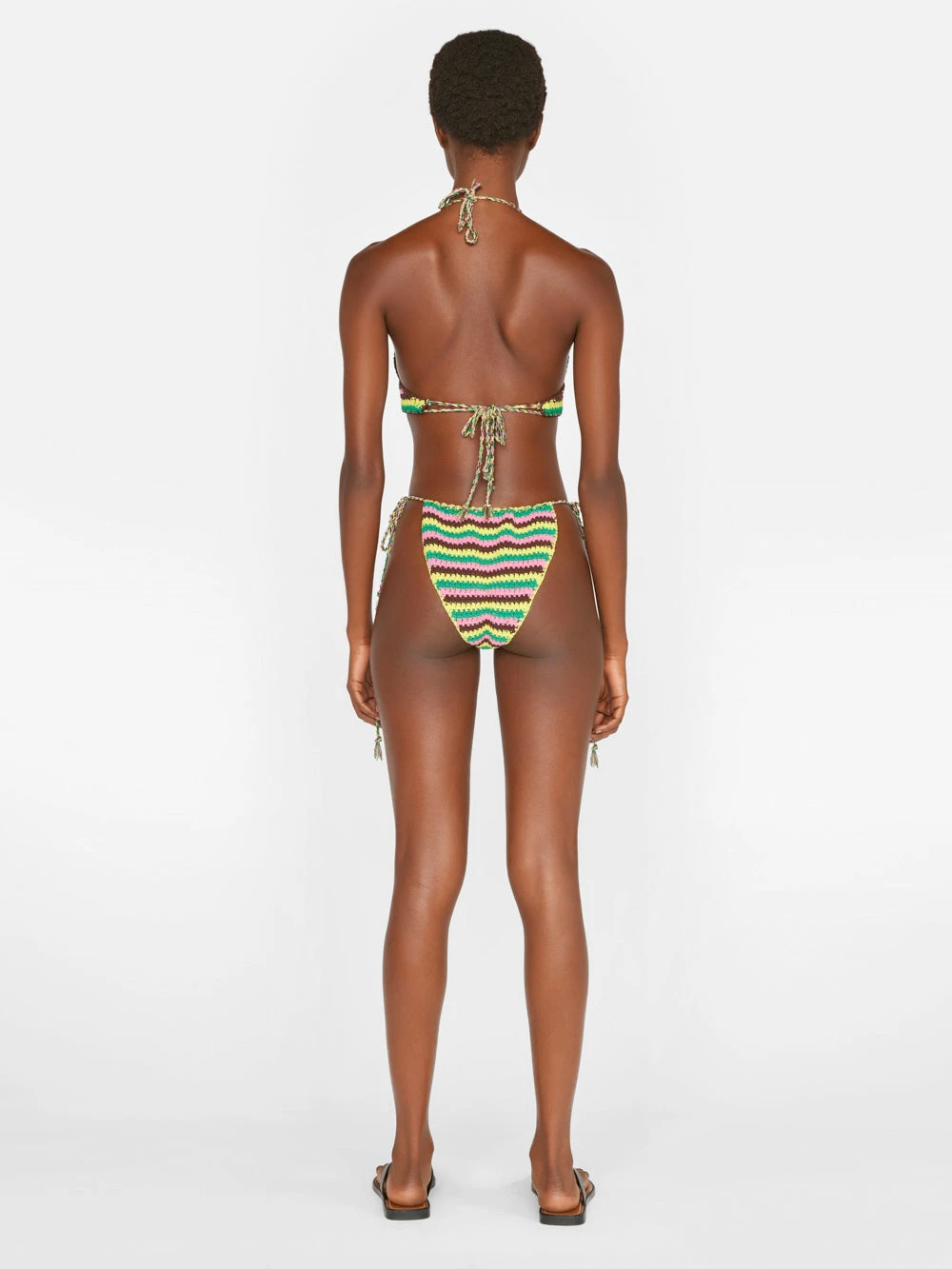 Crochet Bikini Top -- Hot Pink Multi 8 Crochet Bikini Top -- Hot Pink Multi - Image 6