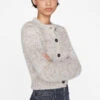 Marl Cardi Sweater -- Oatmeal Heather Multi -Chic Attire Store LWSW1829 OATMEAL HEATHER MULTI 0779