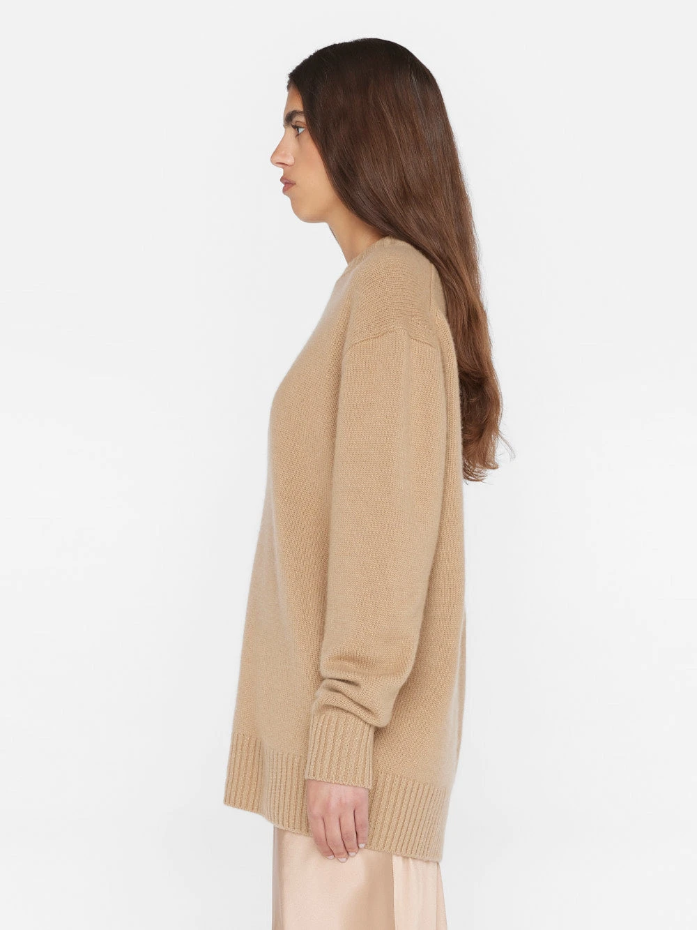 Boyfriend Cashmere Crew -- Light Camel 8 Boyfriend Cashmere Crew -- Light Camel - Image 6