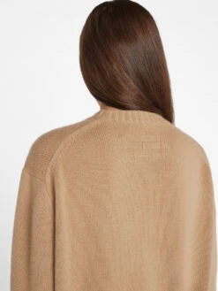 Boyfriend Cashmere Crew -- Light Camel 14 Boyfriend Cashmere Crew -- Light Camel -Chic Attire Store LWSW1865 LIGHTCAMEL 0232