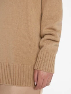 Boyfriend Cashmere Crew -- Light Camel 13 Boyfriend Cashmere Crew -- Light Camel -Chic Attire Store LWSW1865 LIGHTCAMEL 0233